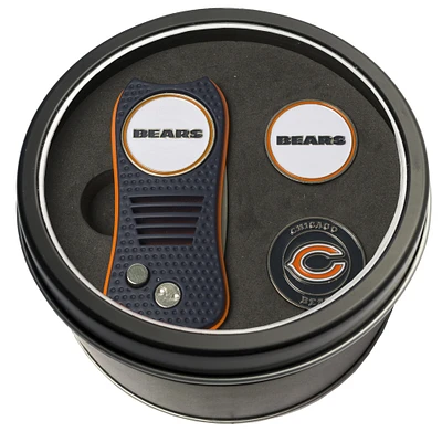 Chicago Bears Divot Tool & Ball Markers Personalized Tin Gift Set