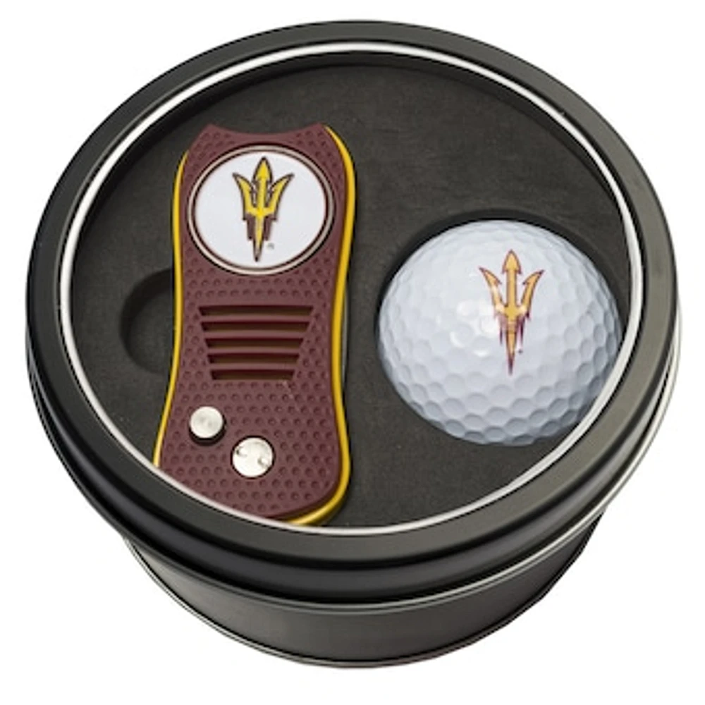 Arizona State Sun Devils Divot Tool & Golf Ball Personalized Tin Gift Set