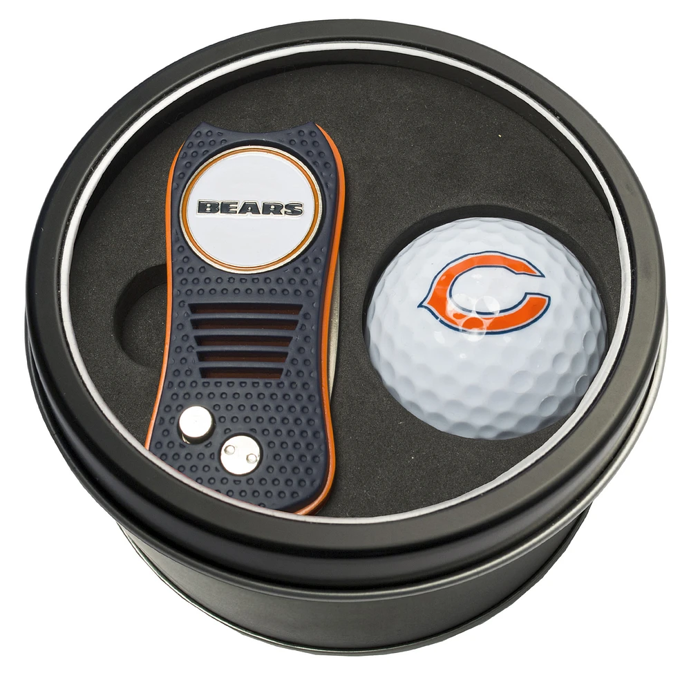 Chicago Bears Divot Tool & Golf Ball Personalized Tin Gift Set