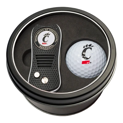 Cincinnati Bearcats Divot Tool & Golf Ball Personalized Tin Gift Set