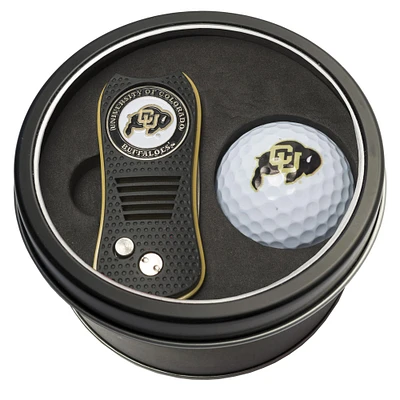 Colorado Buffaloes Divot Tool & Golf Ball Personalized Tin Gift Set