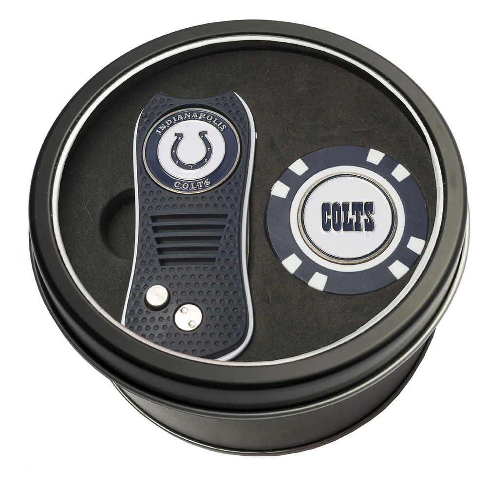 Indianapolis Colts Divot Tool & Golf Chip Personalized Tin Gift Set