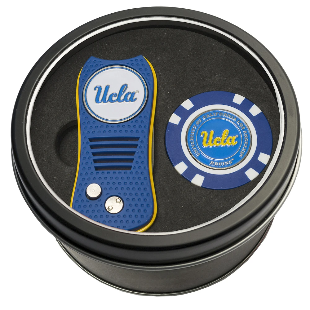 UCLA Bruins Divot Tool & Golf Chip Personalized Tin Gift Set