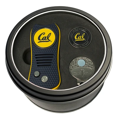Cal Bears Divot Tool Ball Marker & Cap Clip Personalized Tin Gift Set