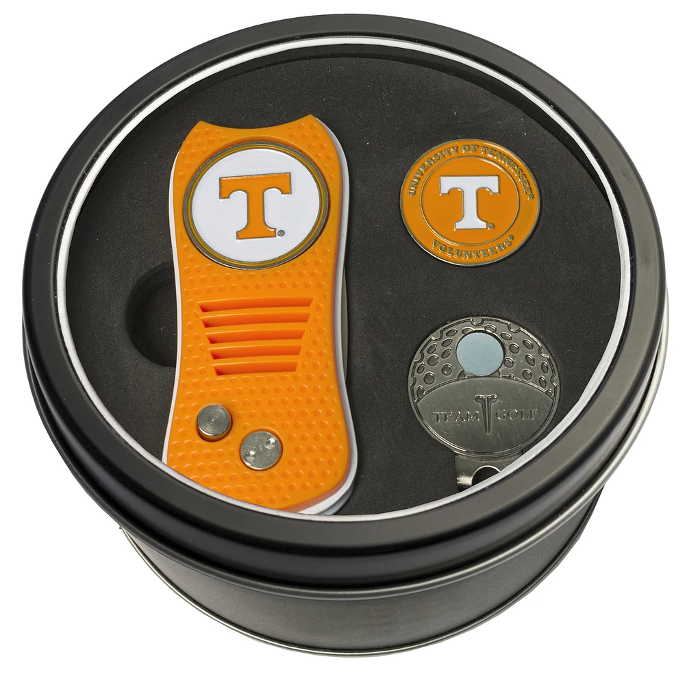 Tennessee Volunteers Divot Tool Ball Marker & Cap Clip Personalized Tin Gift Set