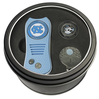 North Carolina Tar Heels Divot Tool Ball Marker & Cap Clip Personalized Tin Gift Set