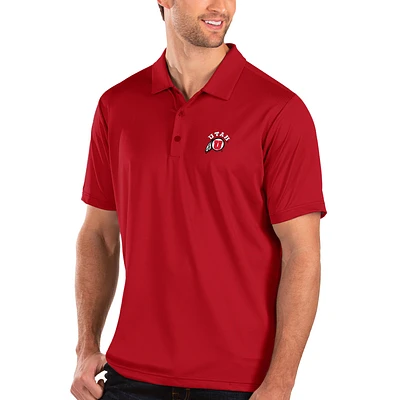 Men's Antigua Red Utah Utes Balance Polo