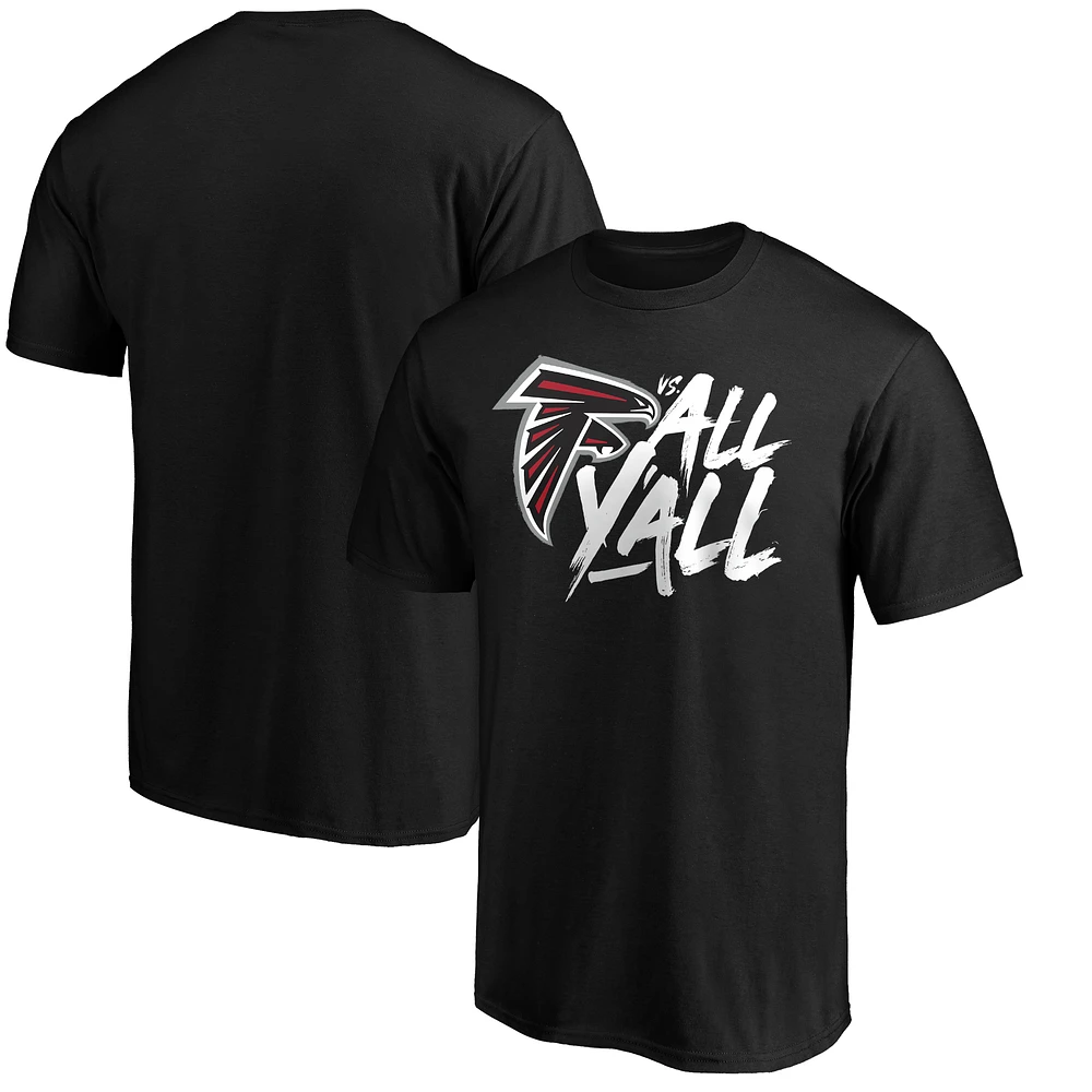 Men's Black Atlanta Falcons vs. All Y'all T-Shirt