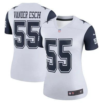 Women's Nike Leighton Vander Esch White Dallas Cowboys Legend Player Performance Top