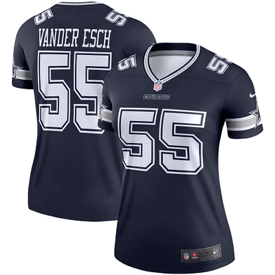 Women's Nike Leighton Vander Esch Navy Dallas Cowboys Legend Player Performance Top