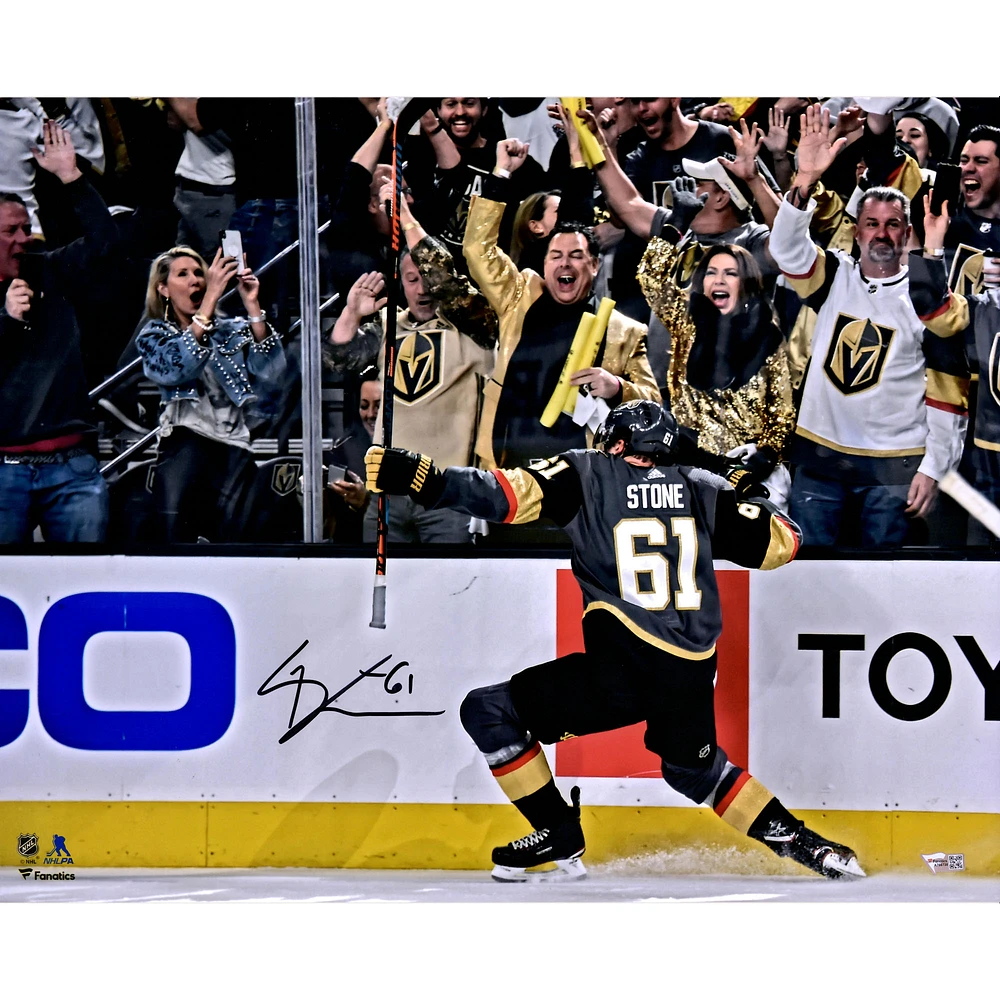 Mark Stone Vegas Golden Knights Autographed 16" x 20" Goal Celebration Photograph