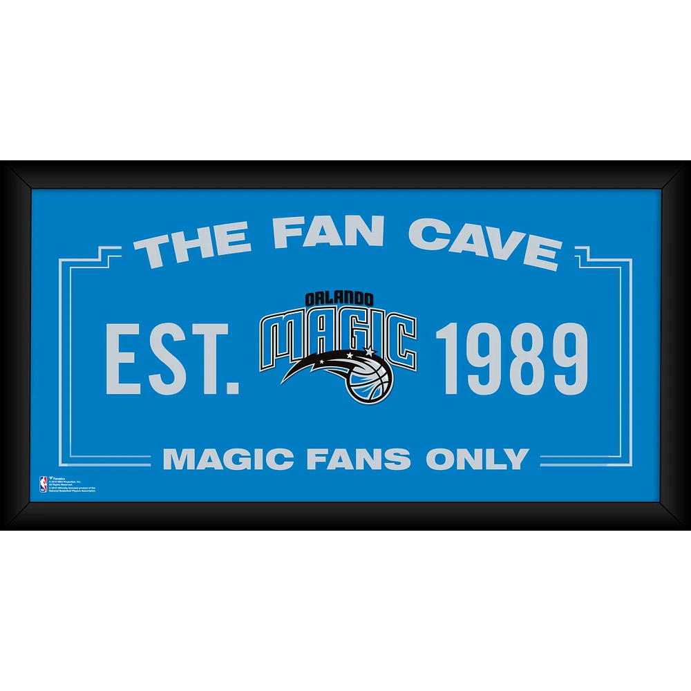 Orlando Magic Framed 10" x 20" Fan Cave Collage