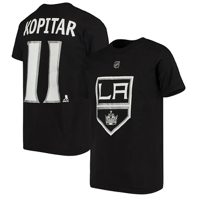 Youth Anze Kopitar Black Los Angeles Kings Player Name & Number T-Shirt