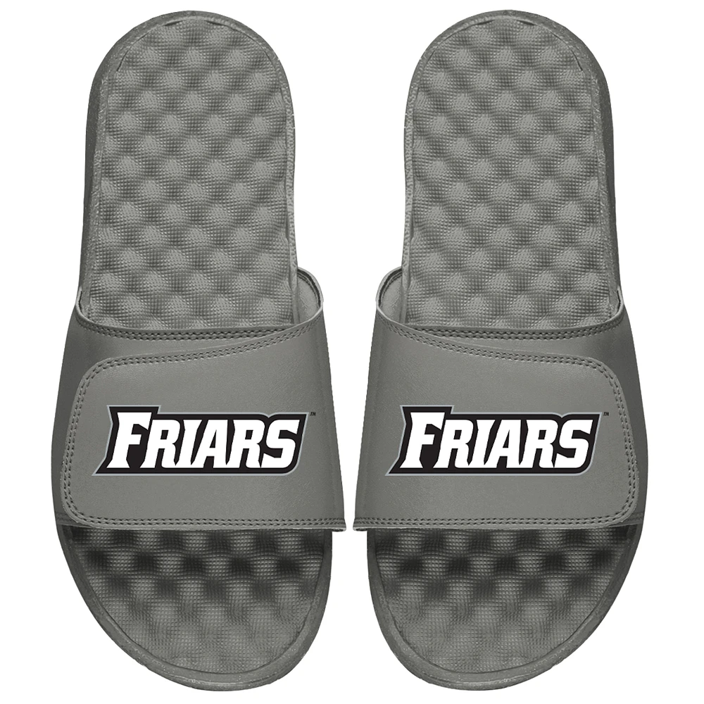 Men's ISlide Gray Providence Friars Wordmark Slide Sandals