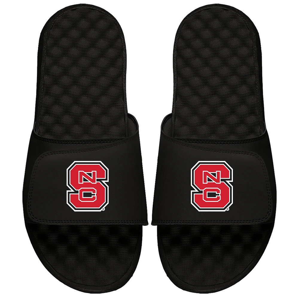 Youth ISlide Black NC State Wolfpack Primary Logo Slide Sandals