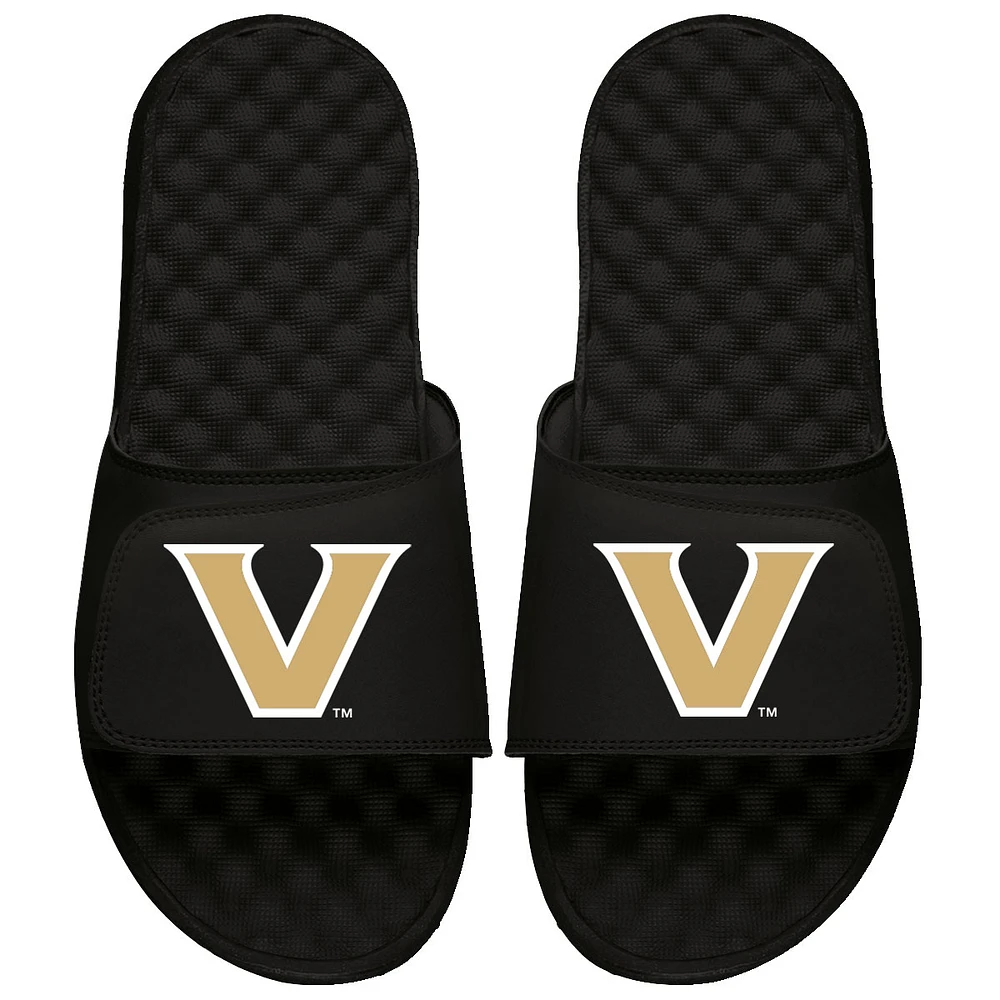 Youth ISlide Black Vanderbilt Commodores Primary Logo Slide Sandals