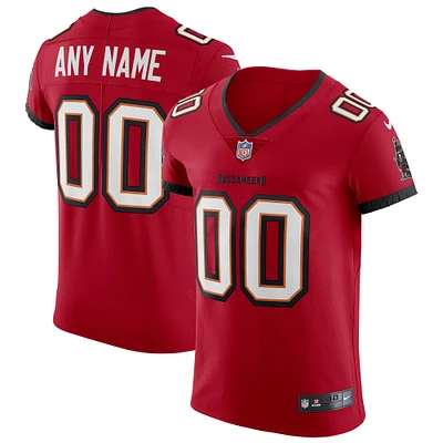 Men's Nike Red Tampa Bay Buccaneers Vapor Elite Custom Jersey