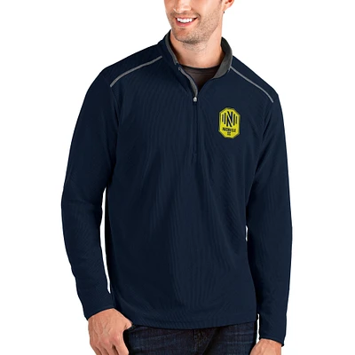 Men's Antigua Navy Nashville SC Glacier Quarter-Zip Pullover Jacket