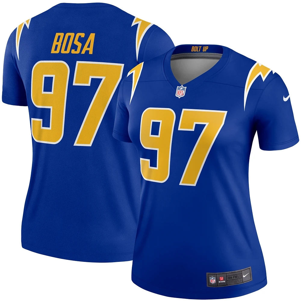 Women's Nike Joey Bosa Royal Los Angeles Chargers Alternate Legend Player Performance Top