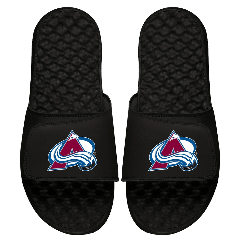 Men's ISlide Black Colorado Avalanche Primary Logo Slide Sandals