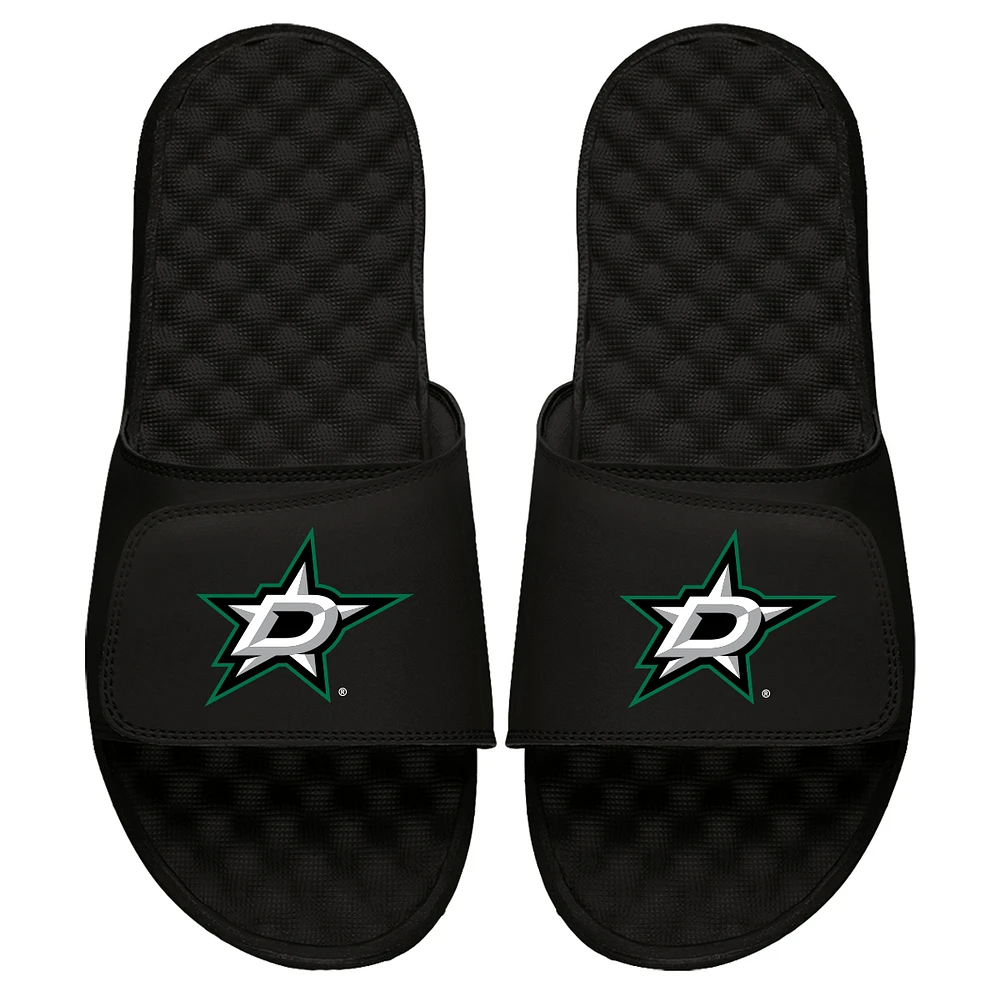 Men's ISlide Black Dallas Stars Primary Logo Slide Sandals