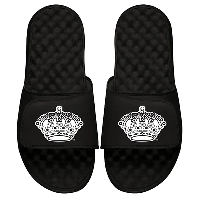 Men's ISlide Black Los Angeles Kings Vintage Logo Slide Sandals