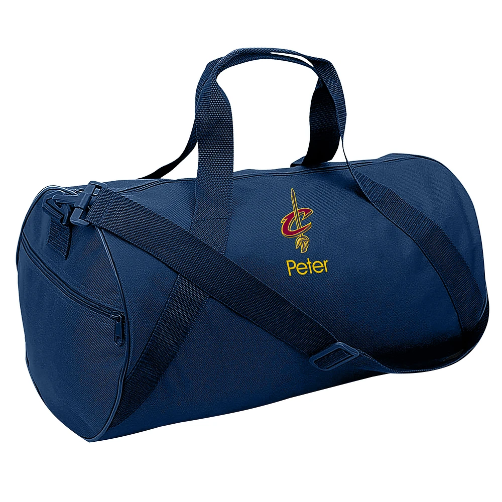 Youth Navy Cleveland Cavaliers Personalized Duffle Bag