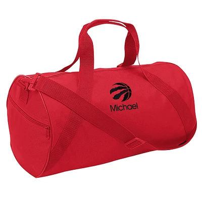 Youth Red Toronto Raptors Personalized Duffle Bag
