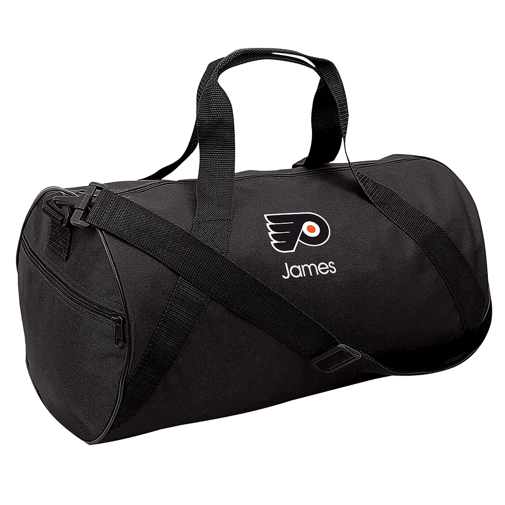 Youth Black Philadelphia Flyers Personalized Duffle Bag