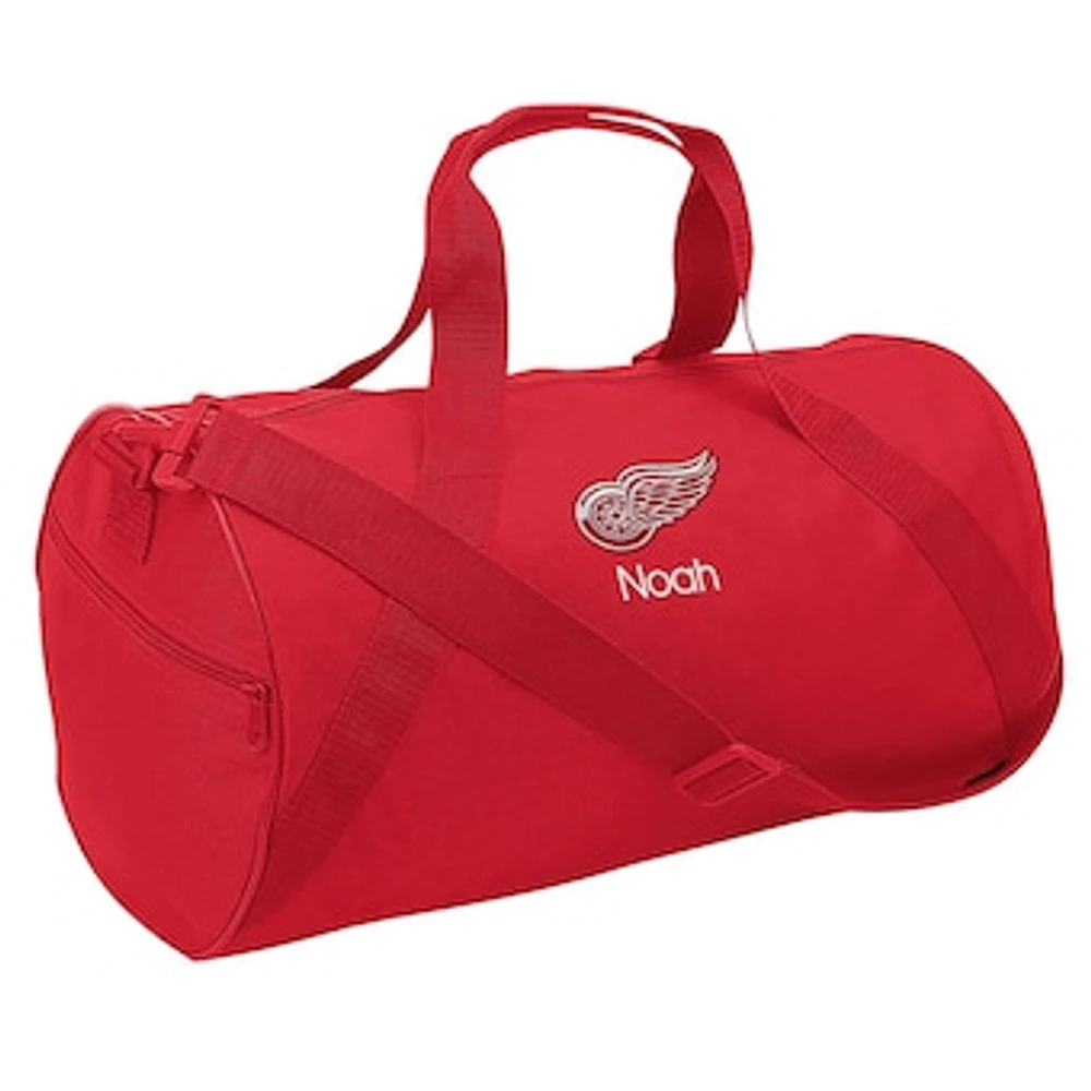 Youth Red Detroit Red Wings Personalized Duffle Bag