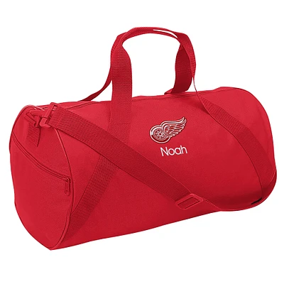 Youth Red Detroit Red Wings Personalized Duffle Bag