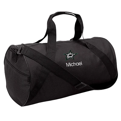 Youth Black Dallas Stars Personalized Duffle Bag