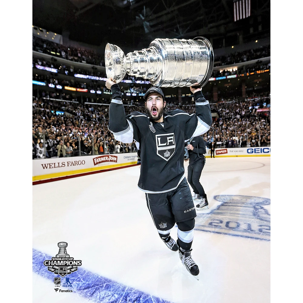 Drew Doughty Los Angeles Kings Unsigned Stanley Cup Champions Raising Photograph