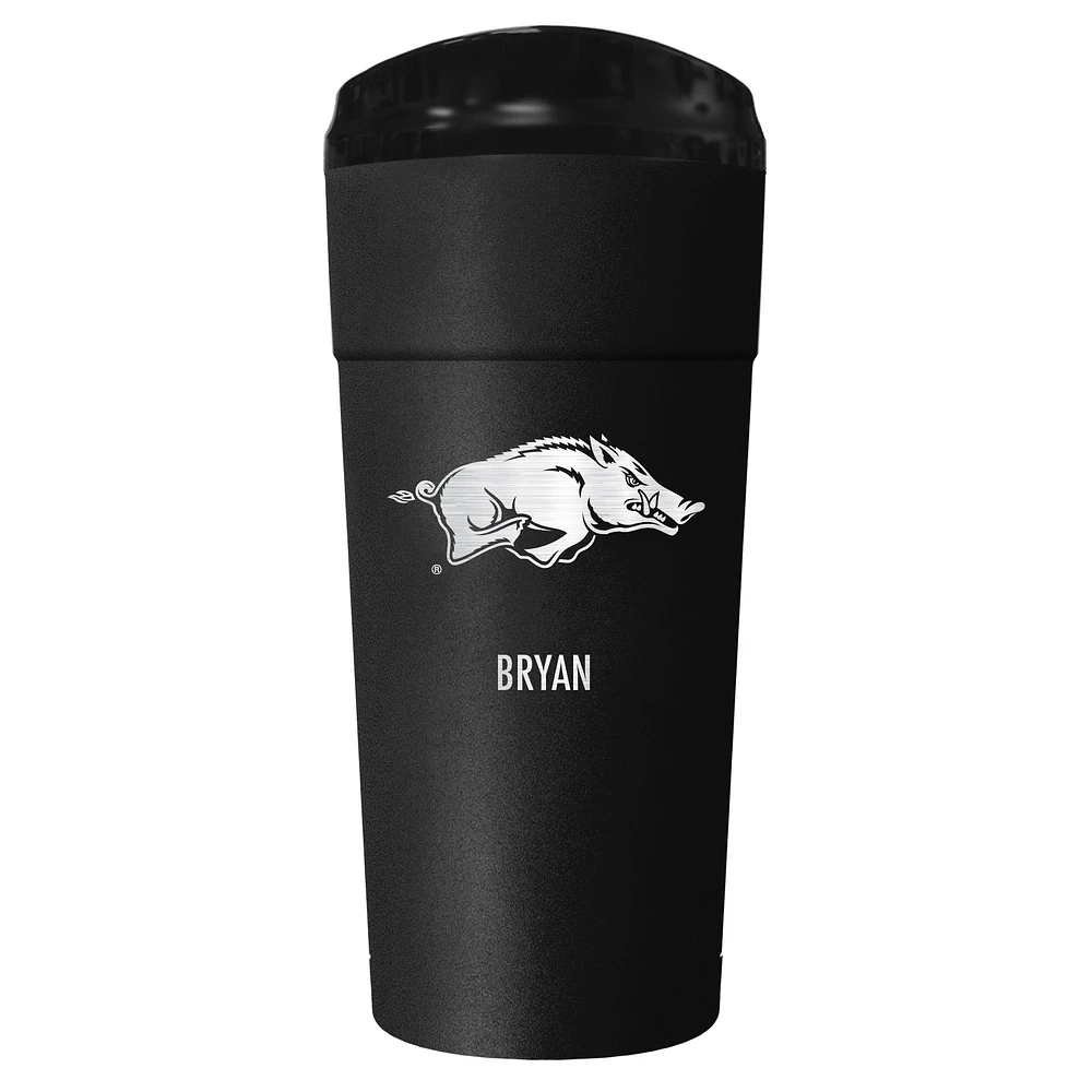 Black Arkansas Razorbacks 24oz. Personalized Stealth Travel Tumbler