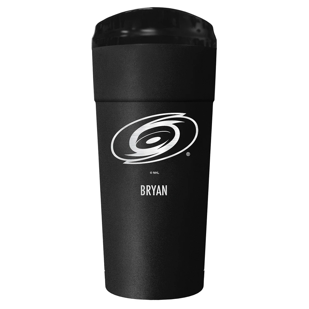 Black Carolina Hurricanes 24oz. Personalized Stealth Travel Tumbler