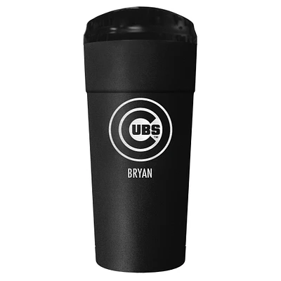 Black Chicago Cubs 24oz. Personalized Stealth Travel Tumbler