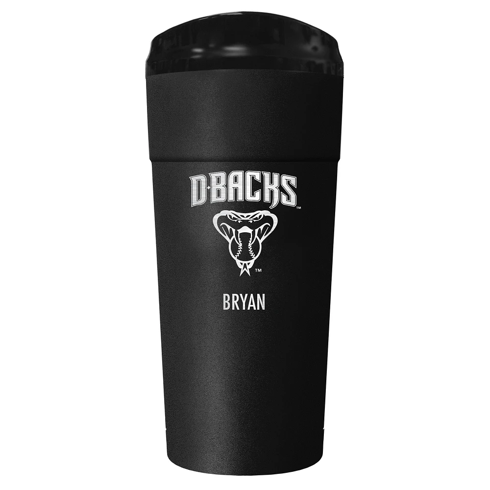 Black Arizona Diamondbacks 24oz. Personalized Stealth Travel Tumbler