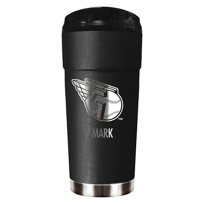 Black Cleveland Indians 24oz. Personalized Stealth Travel Tumbler