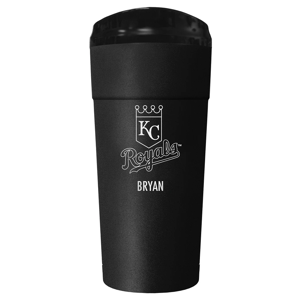 Black Kansas City Royals 24oz. Personalized Stealth Travel Tumbler