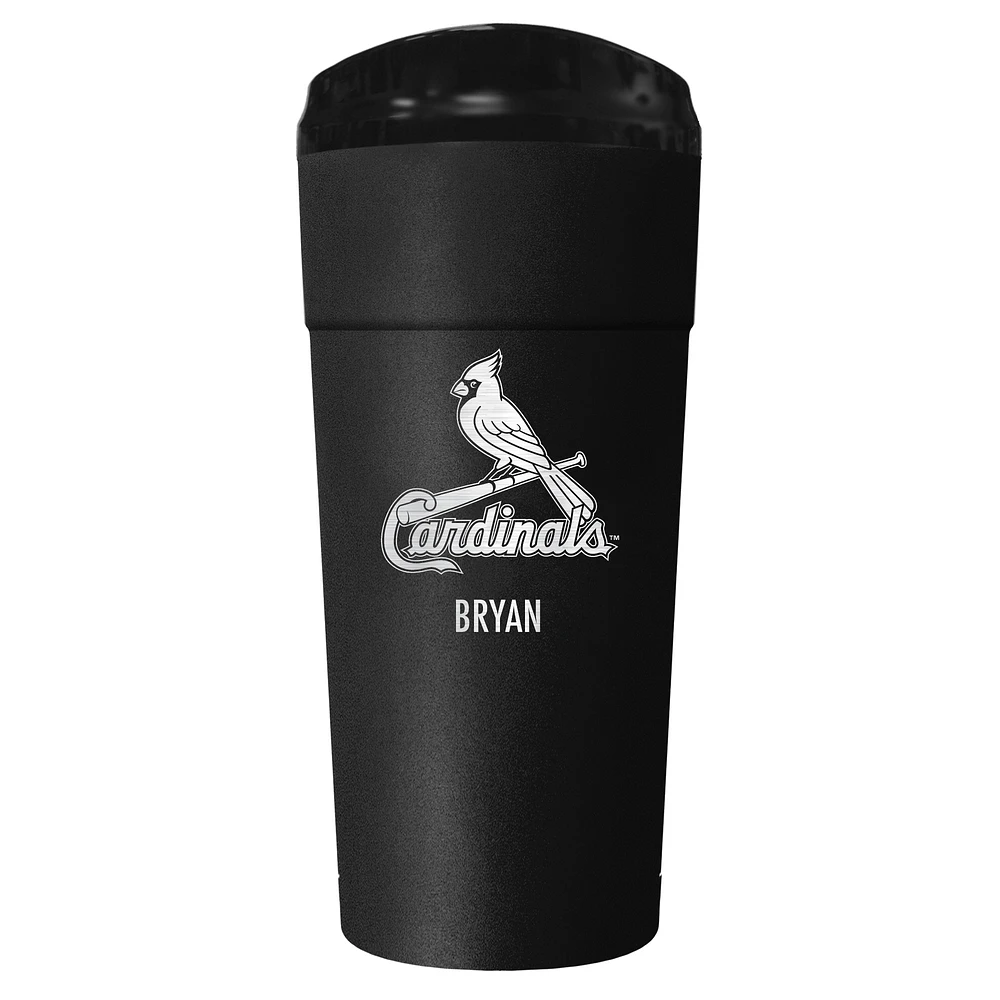 Black St. Louis Cardinals 24oz. Personalized Stealth Travel Tumbler