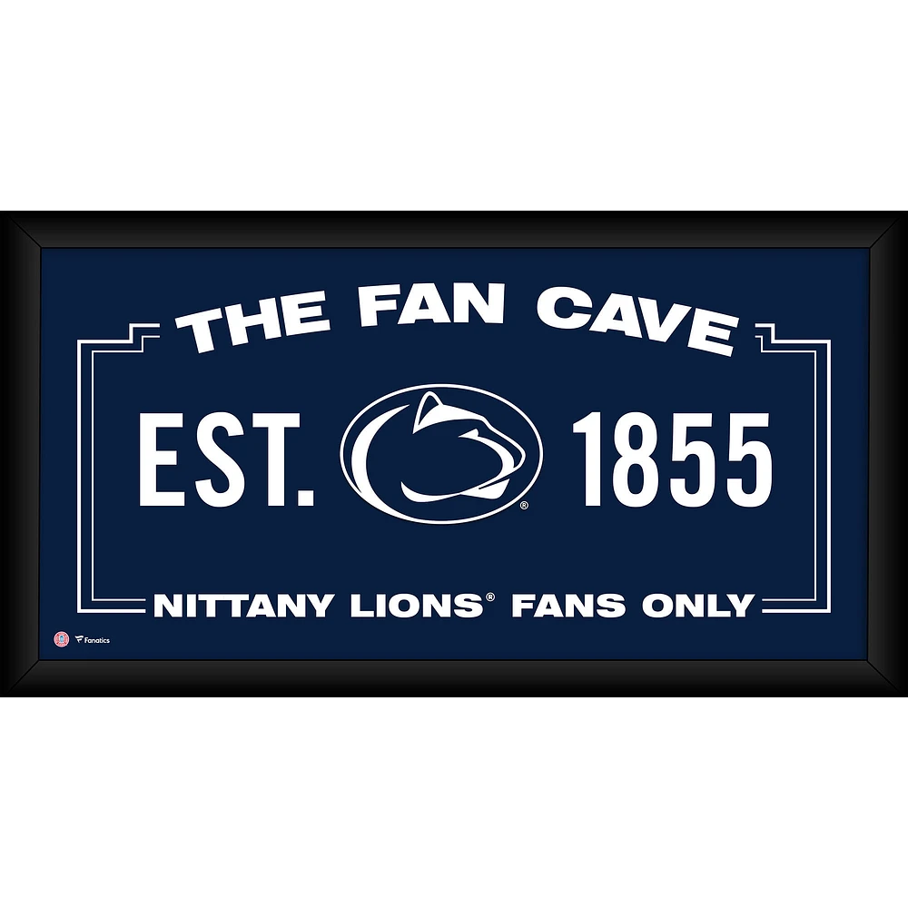 Penn State Nittany Lions Framed 10" x 20" Fan Cave Collage