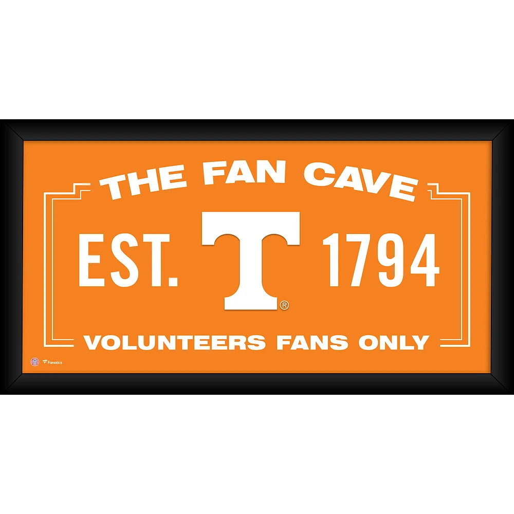 Tennessee Volunteers Framed 10" x 20" Fan Cave Collage