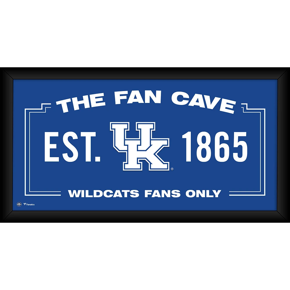 Kentucky Wildcats Framed 10" x 20" Fan Cave Collage