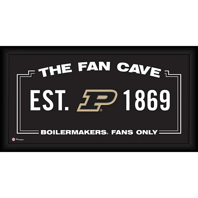 Purdue Boilermakers Framed 10" x 20" Fan Cave Collage