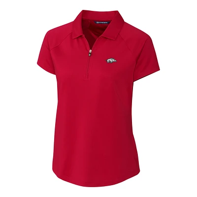 Women's Cutter & Buck Cardinal Arkansas Razorbacks Forge Polo