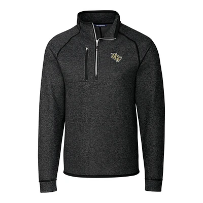 Men's Cutter & Buck Charcoal UCF Knights Mainsail Half-Zip Pullover Jacket