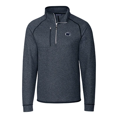 Men's Cutter & Buck Navy Penn State Nittany Lions Mainsail Half-Zip Pullover Jacket