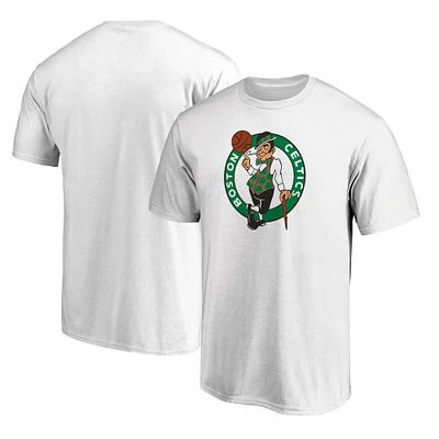 Men's Fanatics White Boston Celtics Primary Team Logo T-Shirt