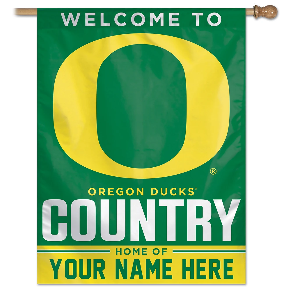WinCraft Oregon Ducks Personalized 27'' x 37'' Single-Sided Vertical Banner