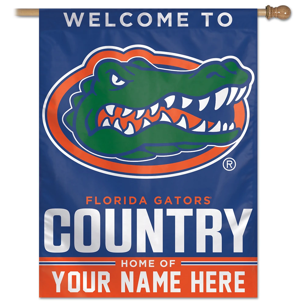 WinCraft Florida Gators Personalized 27'' x 37'' Single-Sided Vertical Banner